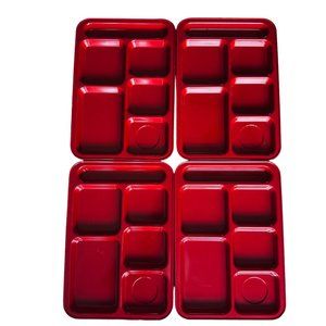 Cafeteria Trays Divided Food Trays Red Crafts Homeschool